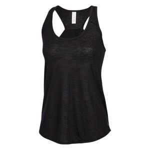Marika Megan Yoga Pleated Back Tank Black Size Large NWT